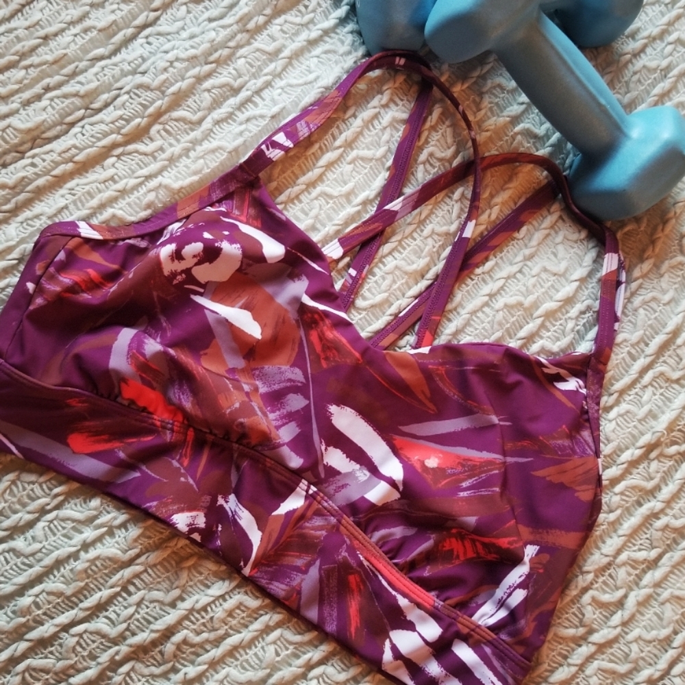 Women's Low Support Strappy Longline Bra